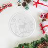 Christmas Coasters Model Crafts Cup Pad Creative Display Resin Epoxy for Living Room Home
