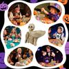 Skeleton Storage Tray Halloween Candy Dish Resin Storage Container Ornament for Tabletop Party Supplies Fruit Candy Holiday