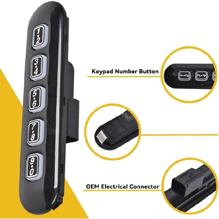 Car Safety with Left Front Door Keyless Entry Pad Password Lock Switch for 1L2T-14A626-ACW 7L2T-14A626AAW 5L2Z14A626AAA