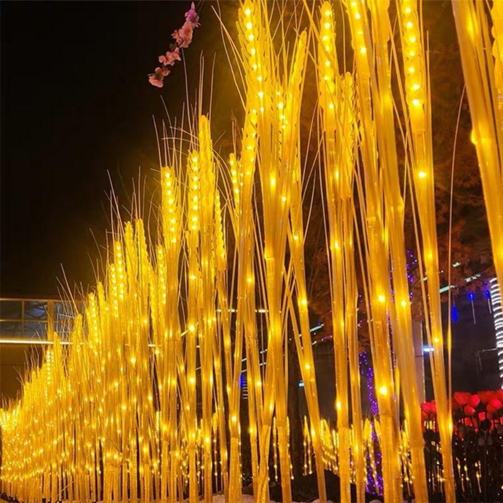 

Вставка в землю, имитация пшеницы, пластиковый светильник для газона, ночник, светодиодный светильник для колосьев пшеницы, газон