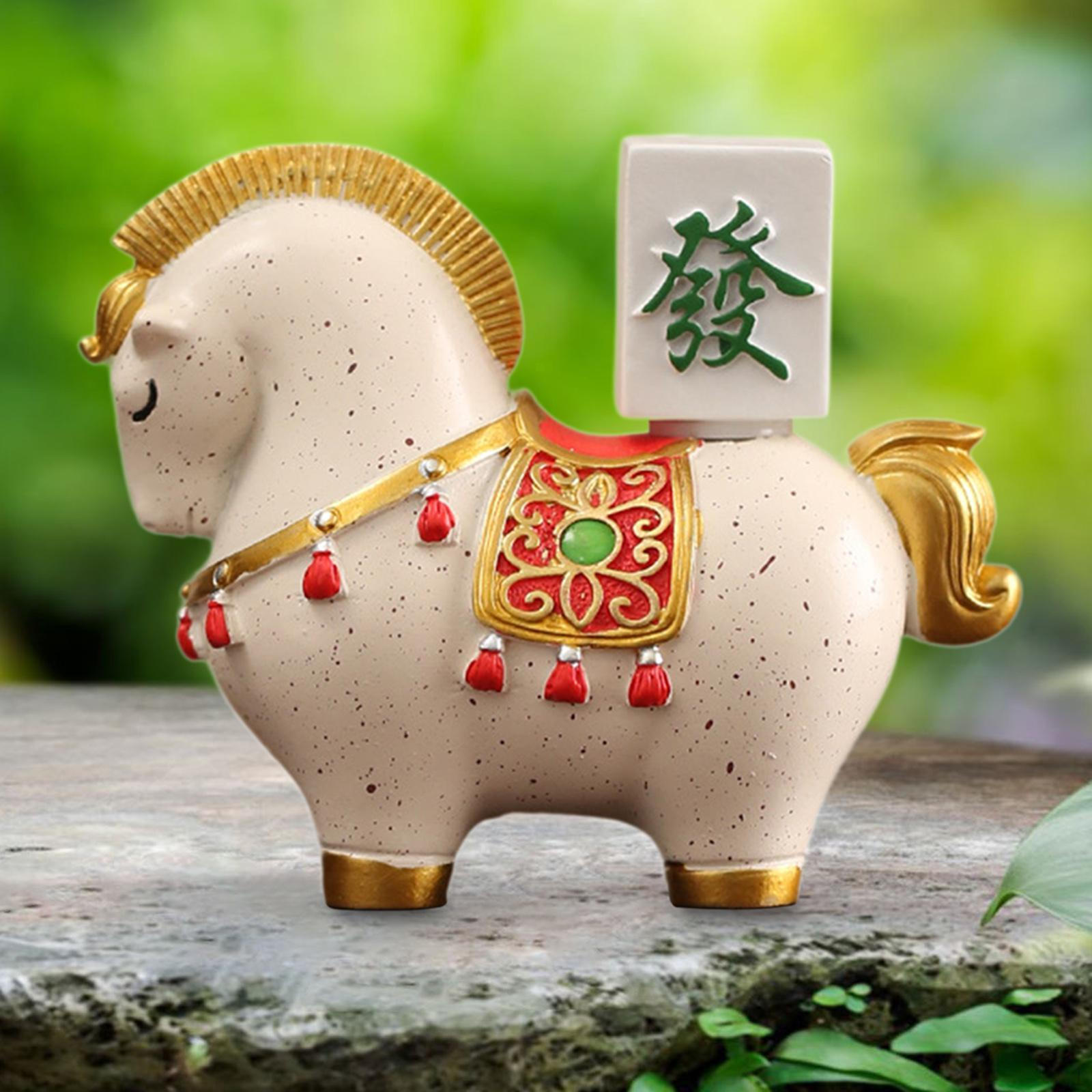 

Фигурка лошади, скульптура животного, керамическое настольное украшение для камина B