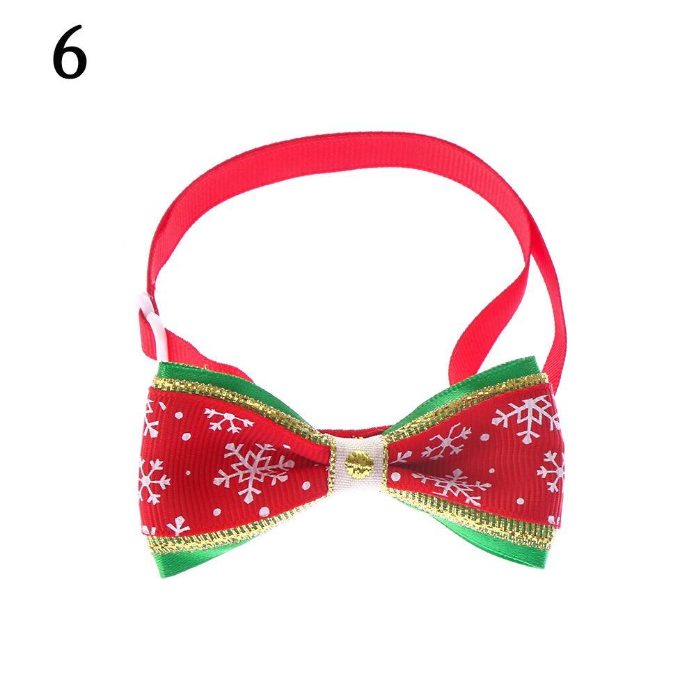 Cute Xmas Grooming Bowknot Collar Dog Bow Tie Cat Choker Pet Christmas Necktie