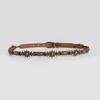 Women's Geometric Oval Engraving Accessories Metal Pin Buckle Punk Style Belt