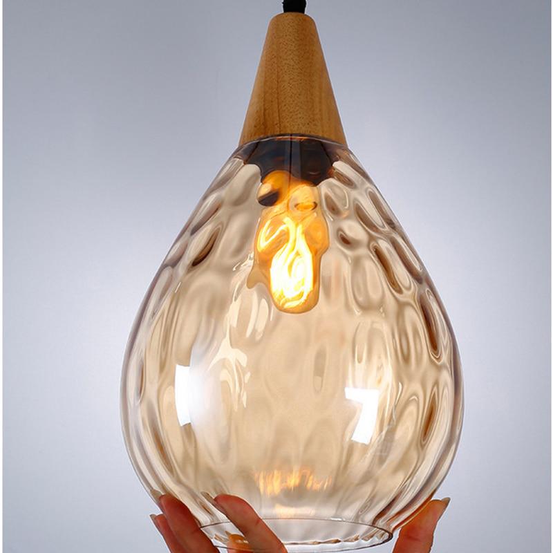 Modern Creative European Water Wave Glass Chandelier LED E27 Living Room Dining Room Kitchen Cafe Interior Lighting Fixture