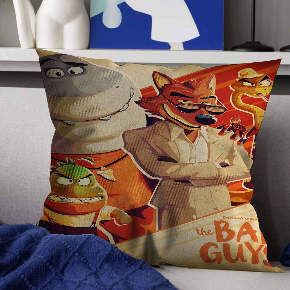 

Anime The BBad Guys Pillow Anime Pillow Sofa Bed Head Pillow Cover Cushion Cover x cm Fashion 30X30cm