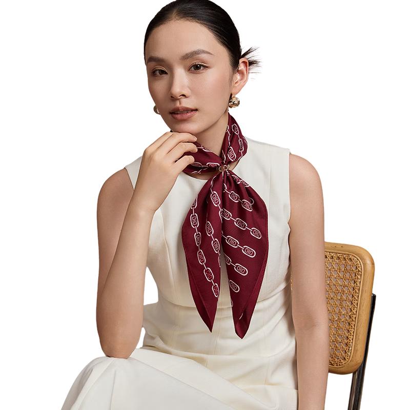 

Шелковый твиловый шарф Shanghai Story из 100% шелка тутового шелкопряда для женщин 65*65cm