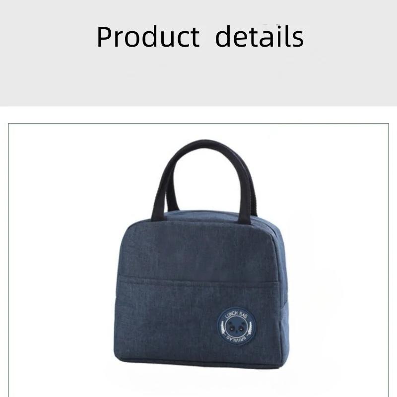 Fashion Lunch Bags Ion Aluminum Foil Insulation Ice Storage Pack Student Office Lunch Box Portable Waterproof Picnic Box Bag Travel Bento Bag