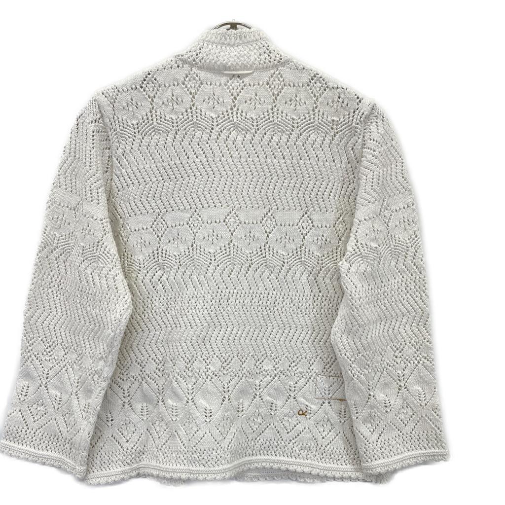 45R 70480011 White Lace Knit Cardigan Tops 03 whiteUsed
