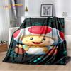 3D Retro M-Mario Cartoon Game Soft Plush Blanket,Flannel Blanket Throw Blanket for Living Room Bedroom Bed Sofa Picnic Kids Gift