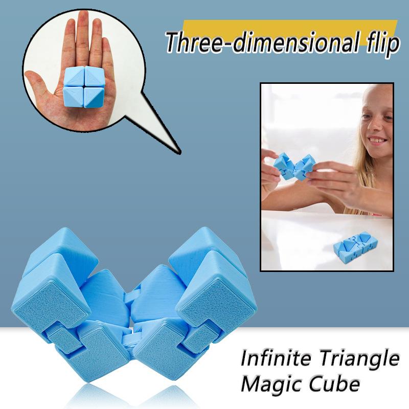 Transformable Children's Educational Toys Development of Intelligence Decompression Infinite Triangle Magic Cube