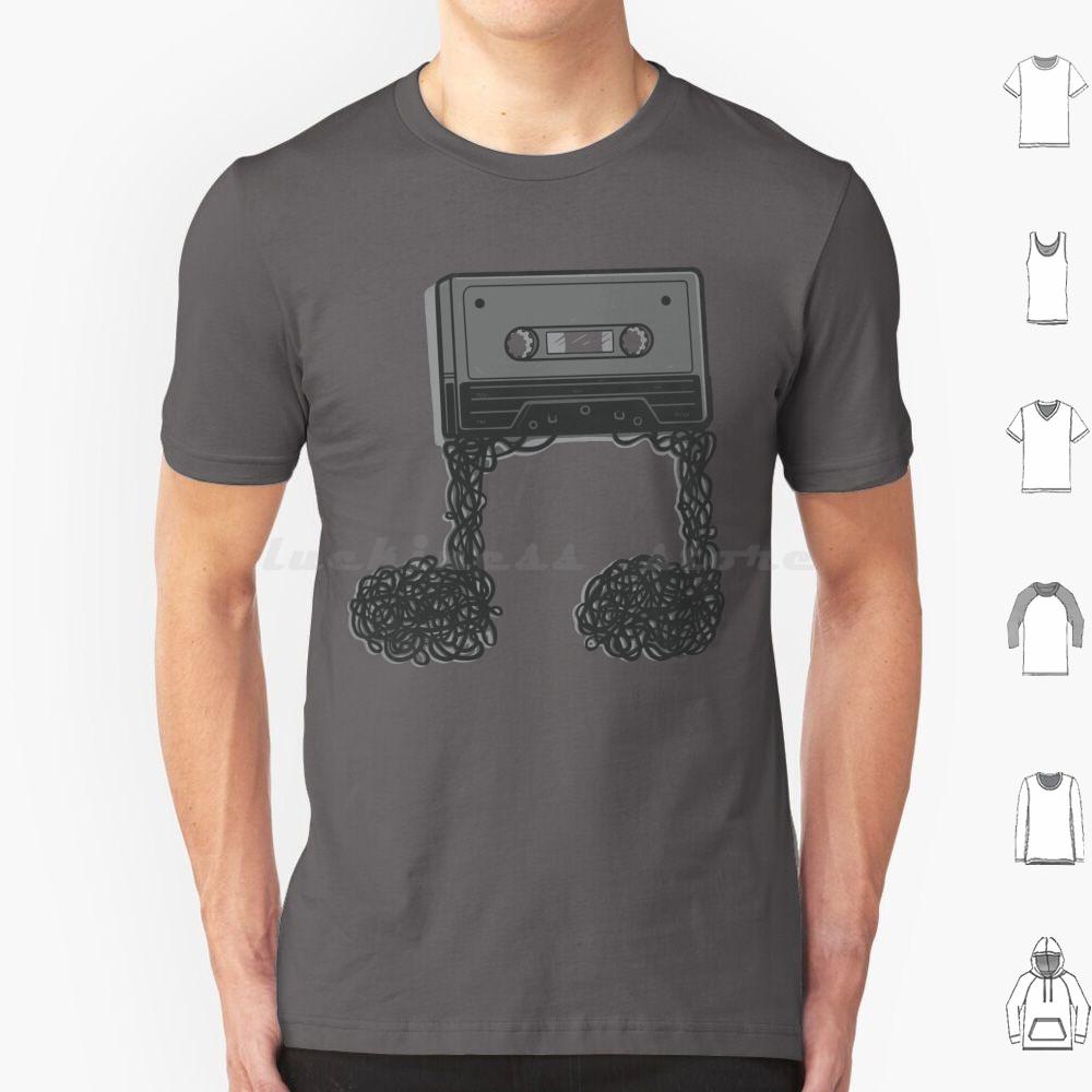 

Made Of Music T Shirt Big Size 100 Cotton Nostalgia Eighties 80s Casette Music Artsy Pareidolia S
