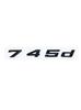 New Font Black Chrome ABS Alphanumeric Trunk Emblem for BMW 7 Series G11 G12 G70 G71 - 730d 740d 745d 750d 760d Nameplate Sticke
