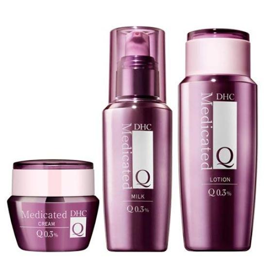 DHC Layered Face-Lifting! Medicated Q Series 3-Piece Set (Milk, Lotion, Cream)