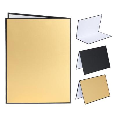 TARION Reflector Board A3 Size 3 Colors White Black Gold Photography Fill Light Foldable Compact