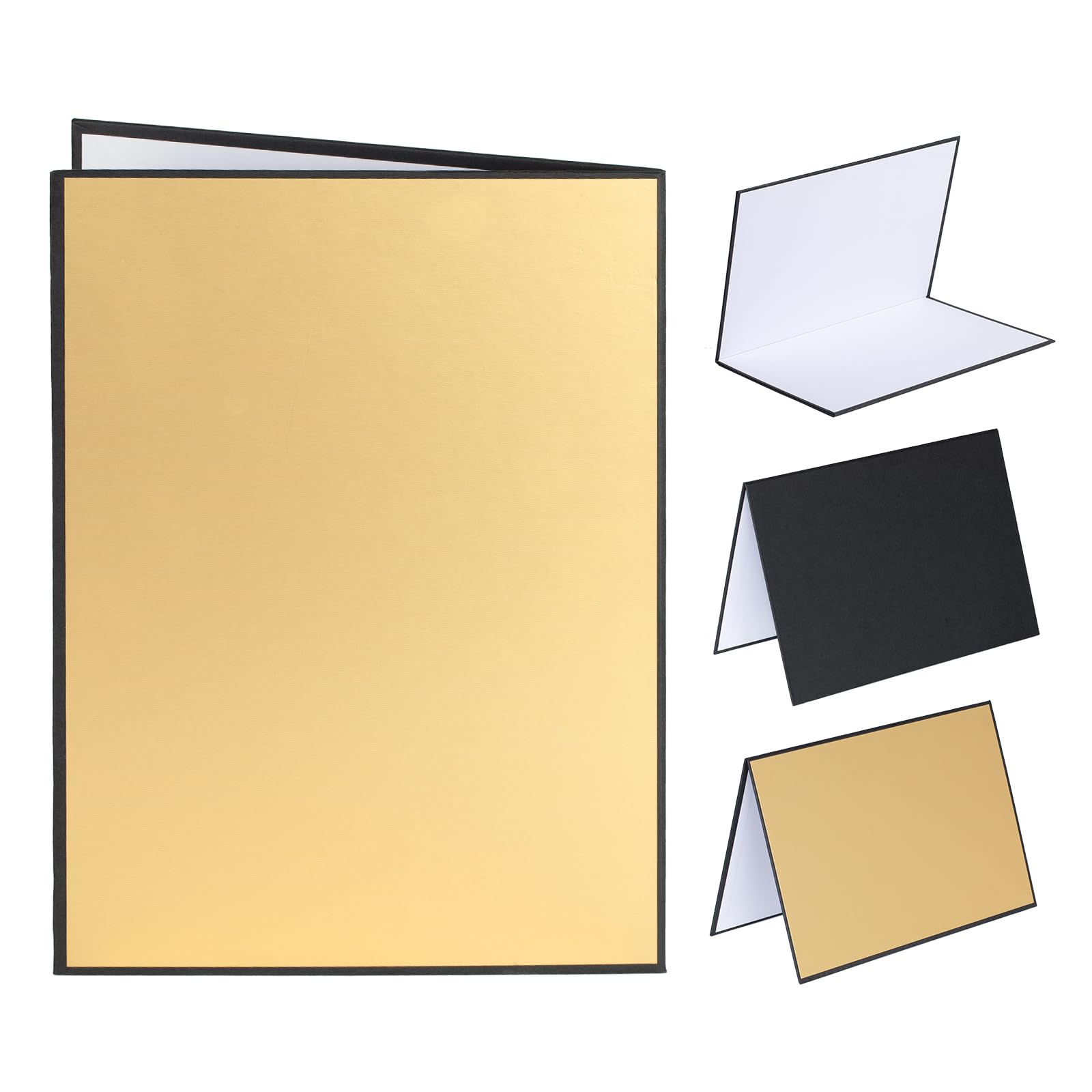 TARION Reflector Board A3 Size 3 Colors White Black Gold Photography Fill Light Foldable Compact