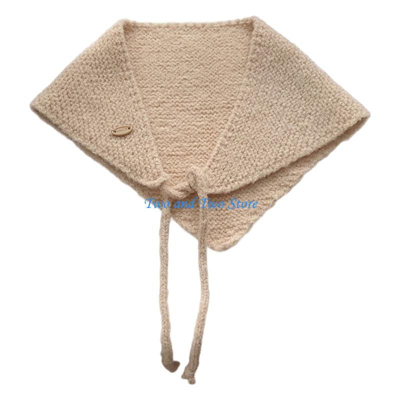 HX6F Fashionable Wool Knitted Hat French Headwrap Hat For Cold Weather Coldproof