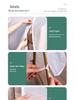 Floor-standing Double Pole Transparent Dustproof Clothes Rack Cover 