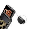 Phone Case for Samsung Galaxy Z Flip 3 4 5 Folding Mobile Shell Hard PC Fundas Black Coque Protect Cover Tiger Neon Leopard