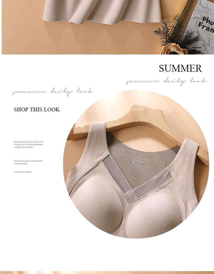 8803 Women's Graphene Heated Vest with Velvet Chest Pad for Autumn/Winter