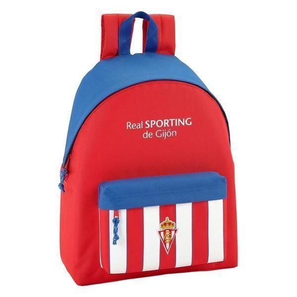 Cartable Real Sporting de Gijón Blanc Rouge - Real Sporting de Gijón - Enfant - Polyester - 15 L - Fermeture