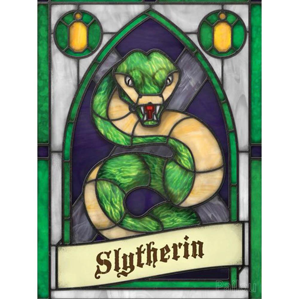 Fantasy Harry Potter 5d Full Diamond Painting Hogwart House Animal Magical Witches Cross Stitch Diy Handwork Home Decor Gift