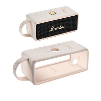 Marshall Audio Weiche Schutzhülle für Emberton Bluetooth III Audio, Tragbare Silikonhülle, Weiche Abdeckung - Tragetasche für unterwegs (Emberton III Weiß)