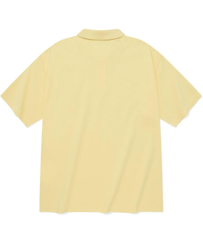 COVERNAT C Logo Cool Pique T-Shirt Yellow