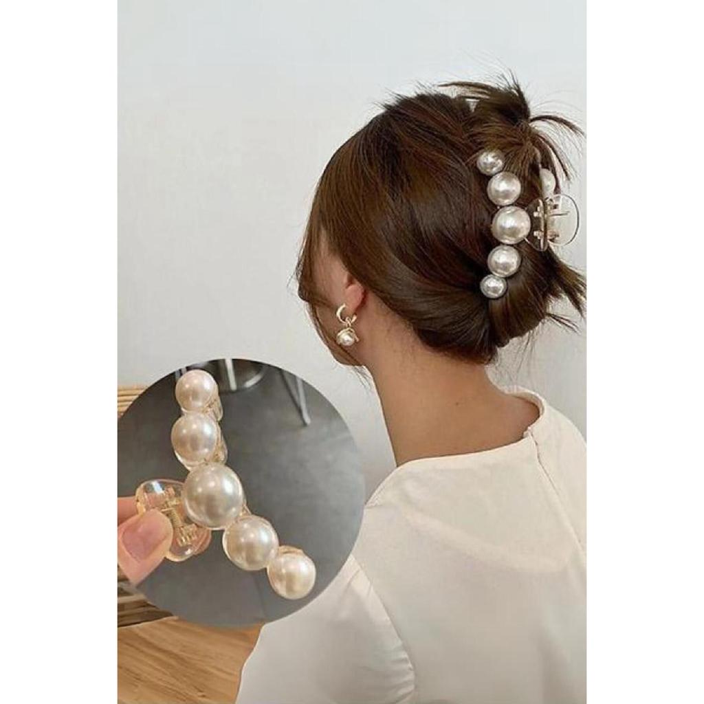 Women's Pearl Elastic Buckle