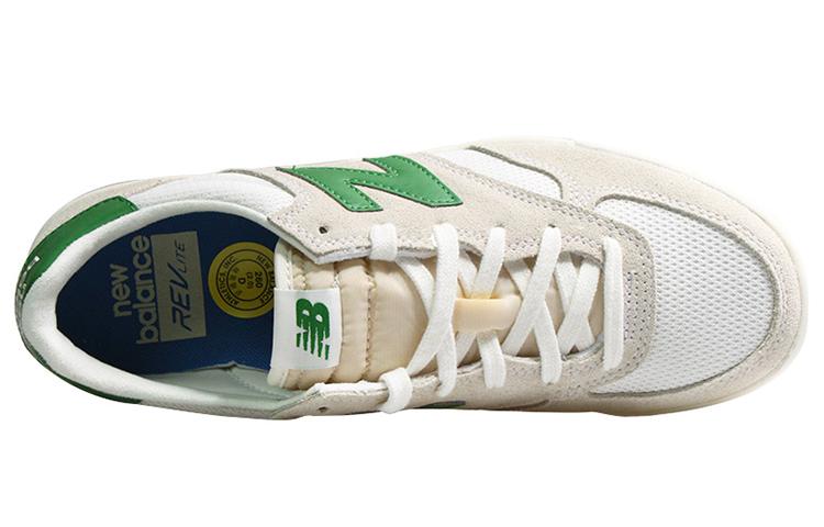 New Balance 300er Serie Retro Low Tops Lässige Skateboard-Schuhe Unisex Weiß Grün CRT300CK