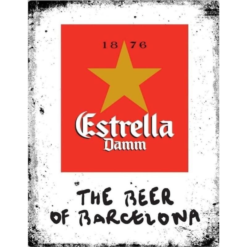 Retro Beer Metal Wall Art 20x30cm