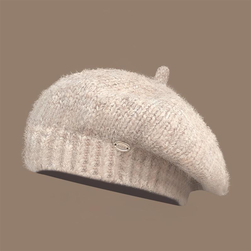 Ma Haimao Knit Beret Hat For Women Warm Fashion Autumn Chic Wearable