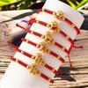 Weaving Red Rope Lucky Bracelet For Year Of The Horse Braided Rope Bracelet Beads Bracelet Jewelry Accessories New Year Gifts