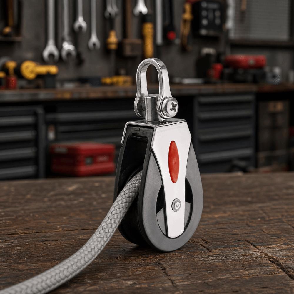 Stainless Steel Lifting Pulley Heavy Duty Gym Pulley Wheel Professional Pulley Block Sailing Boat
