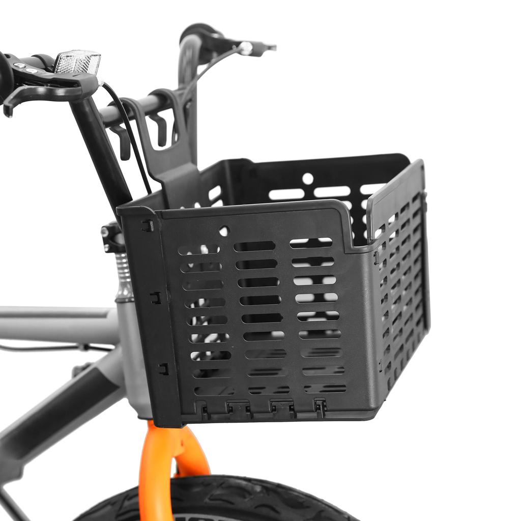 Folding Bike Basket Detachable Plastic Bike Handlebar Front Basket Bicycle Rear Rack Hanging Basket Cycle Cargo Carrier