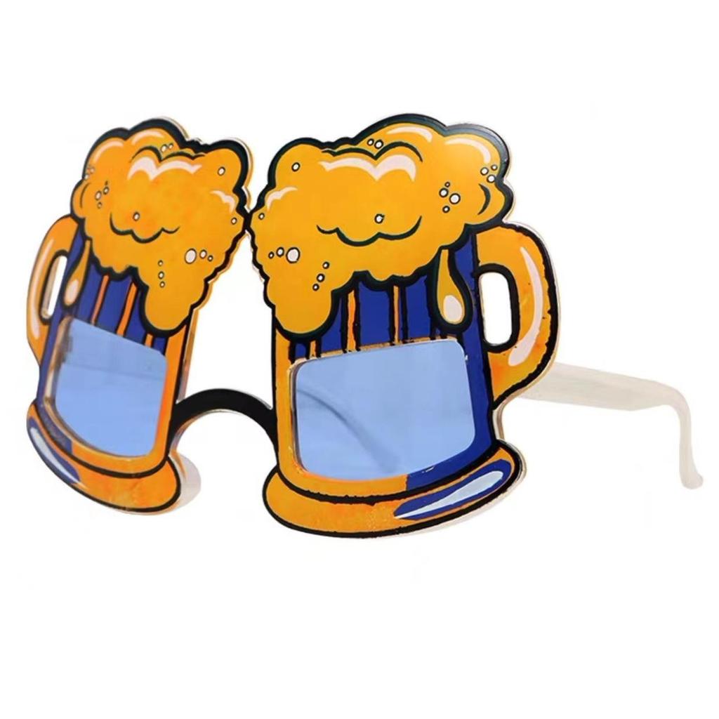 Hawaiian Beach Party Glasses: Coconut Tree, Flamingo, Parrot, Ice Cream, Flower & Wine Glass Fun