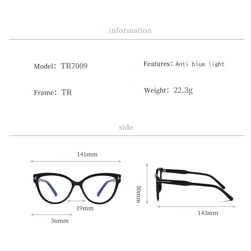 Anti-blue Light Glasses Sexy Cat Eye Eyewear Women Men High Quality Eyeglasses Blue Light Blocking Man Lady Computer Eyeglas