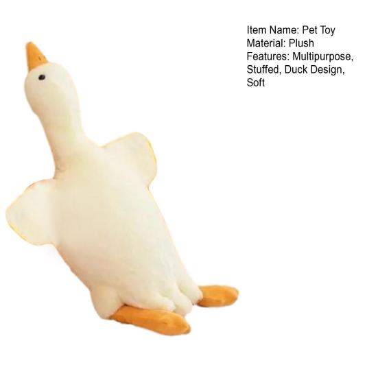 Hundar Plysch Ankleksak Hämta Älskare Leksak Mjuk Hundleksak Stoppad Anka Dragkampsleksak för Små Medelstora Stora Hundar Interaktiv Lek Ledsnadslindring