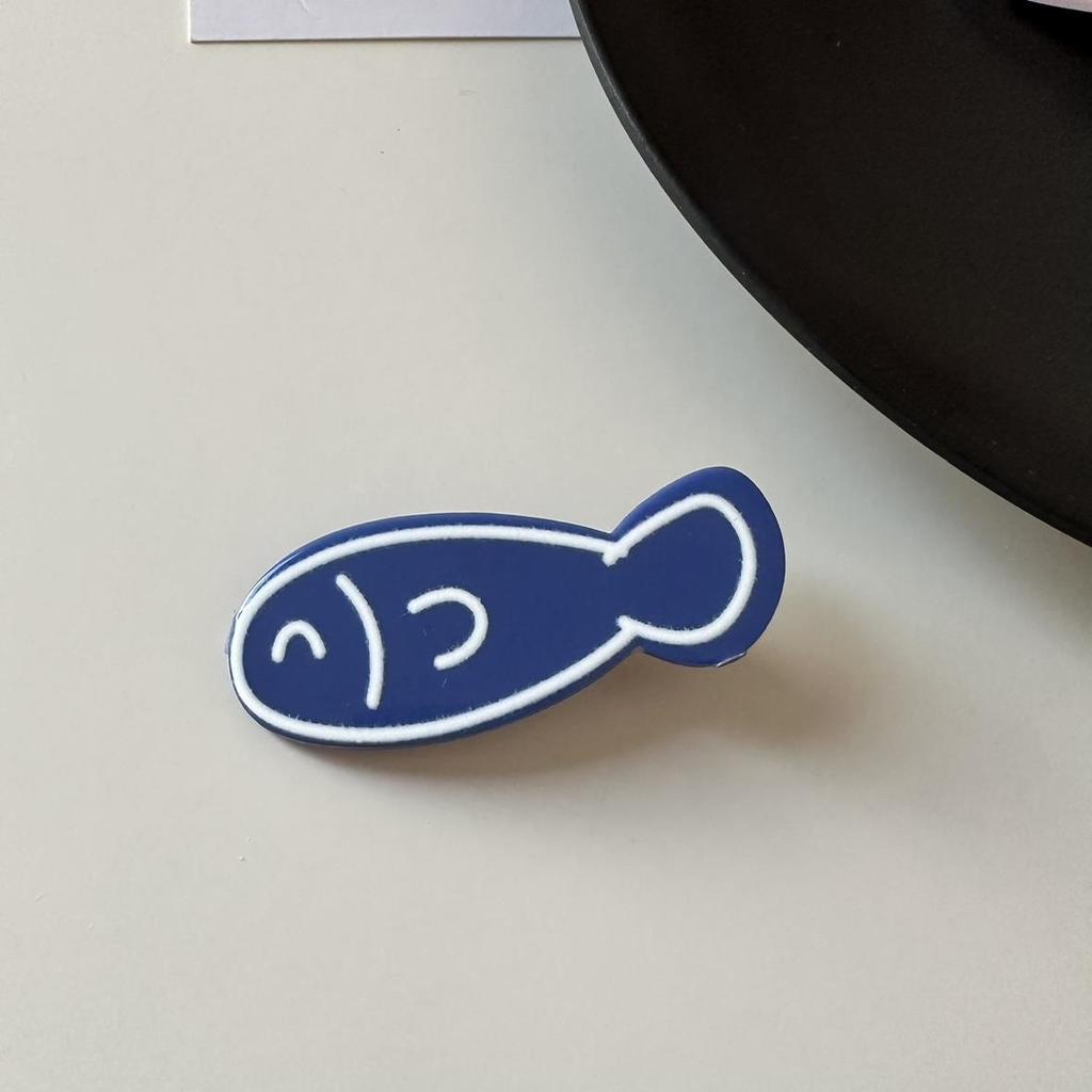 1/8/10 szt. Mała Rybka Kreskówkowa Spinka do Włosów Projekt Serii Morskiej Lekka Dziewczęca Grzywka Zabawna Spinka Spinka do Włosów