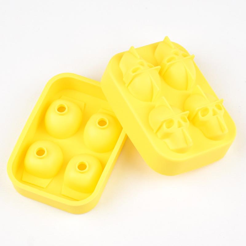 3D craniu cap gheață cub mucegai Halloween craniu în formă de whisky vin tavă Maker bar petrecere consumabile silicon gheață tavă gheață cutie gheață mucegai