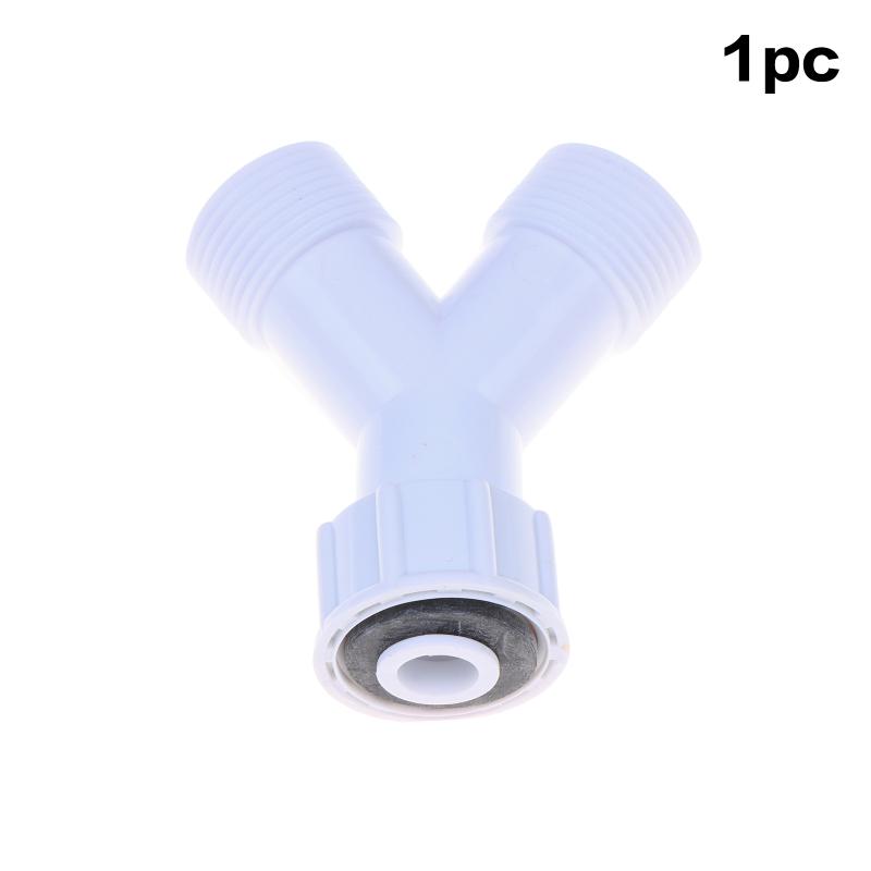 1/2/3Pcs Dishwasher Washing Machine Y Tee Connector Adapter Double Inlet Junction Split Pipe Connection Three-Way Adapter 1Pcs