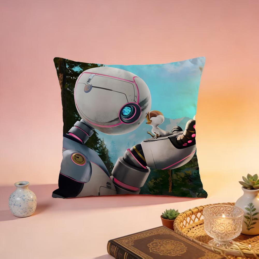 Trending TThe Wild Roboted Cushion Cover Premium SkinFriendly Pillow Case MultiPurpose for Home Office Travel