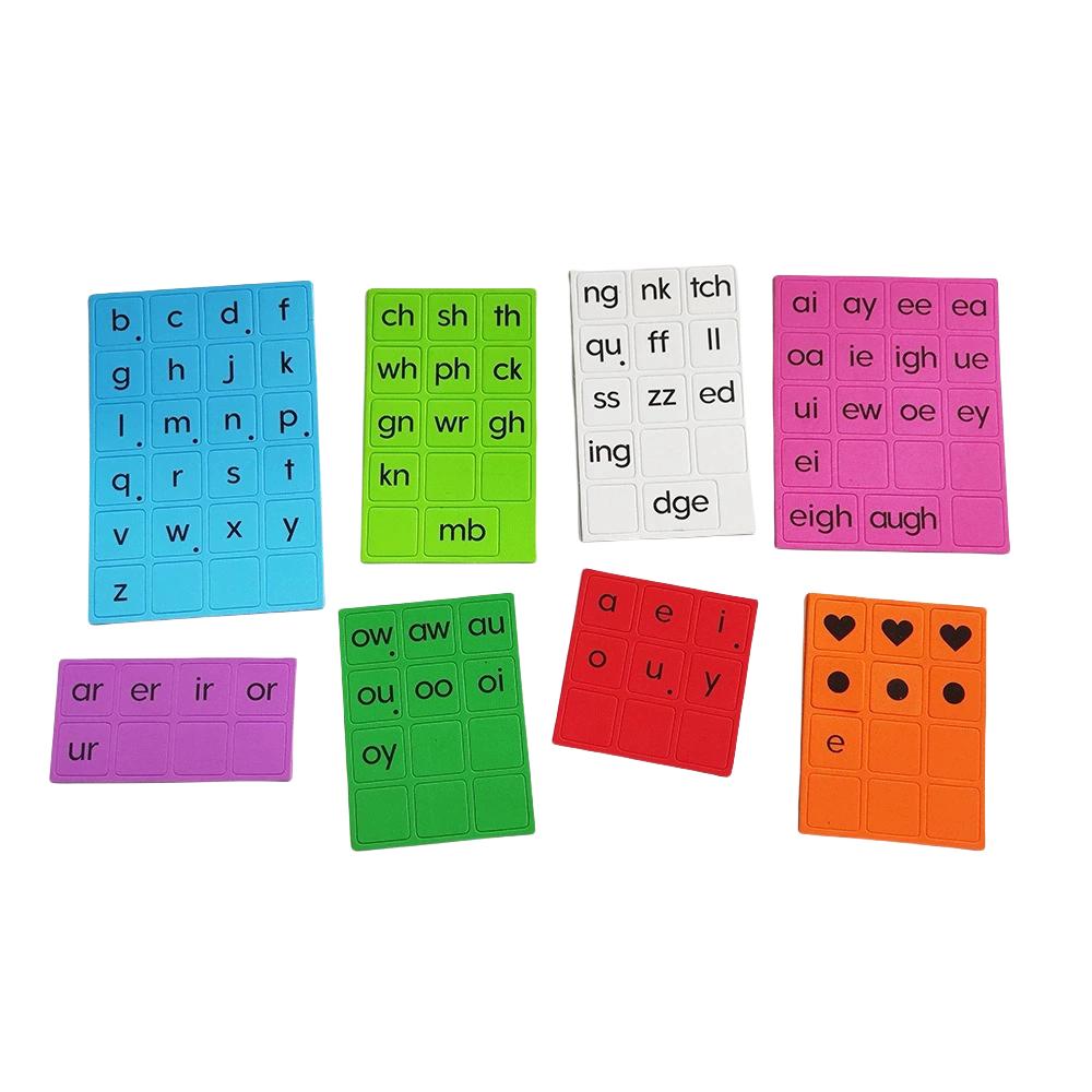 Non-Toxic Magnetic Phonics Tiles Alphabet Set Learn English Montessori Spelling Books Baby Educational Games For Children 5 Years Old Toys