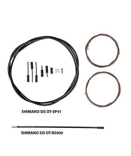 SHIMANO Náhradní díly Sada řadicích lanek Polymerový povlak R9100 Černá s koncovkou pro Y0BM98010 OT-RS900, RD-R9100