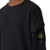 Stone Island FW25 Autumn Winter Logo Crew Neck Long Sleeve Sweatshirt Men sweatshirt Black K2S156100008S0A20-V0029