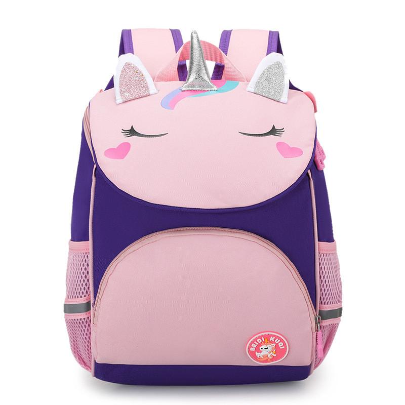 Kids Cartoon Dinosaur Backpack With Breathable Nylon For School And Travel