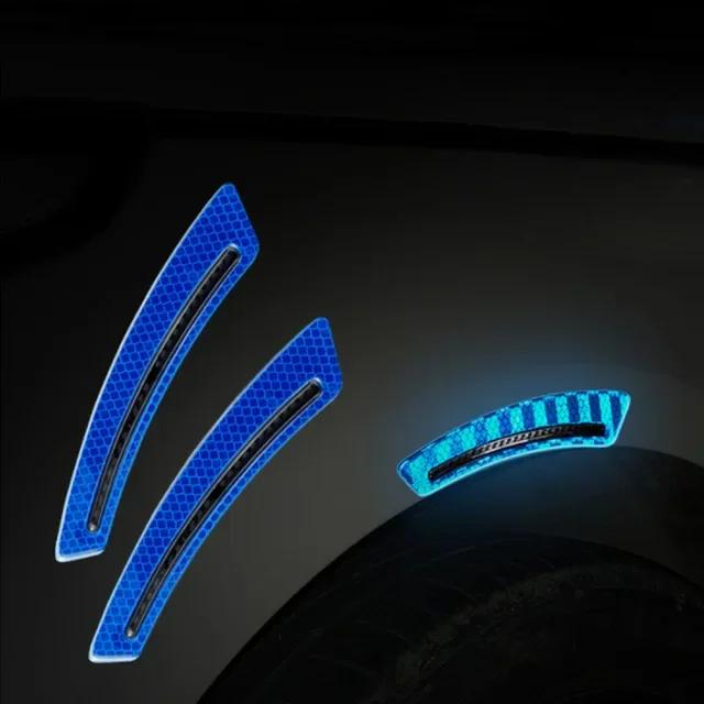 Practical Glossy Reflective Sun-resistant Car Fender Protector Wheel Arch Mouldings Sticker Wheel Eyebrow Sticker Decorative