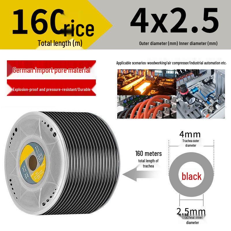 Przezroczysty wysokociśnieniowy wąż powietrzny PU odporny na wybuchy do kompresorów powietrza (Rozmiary: 6/8/10/12/14/16mm)