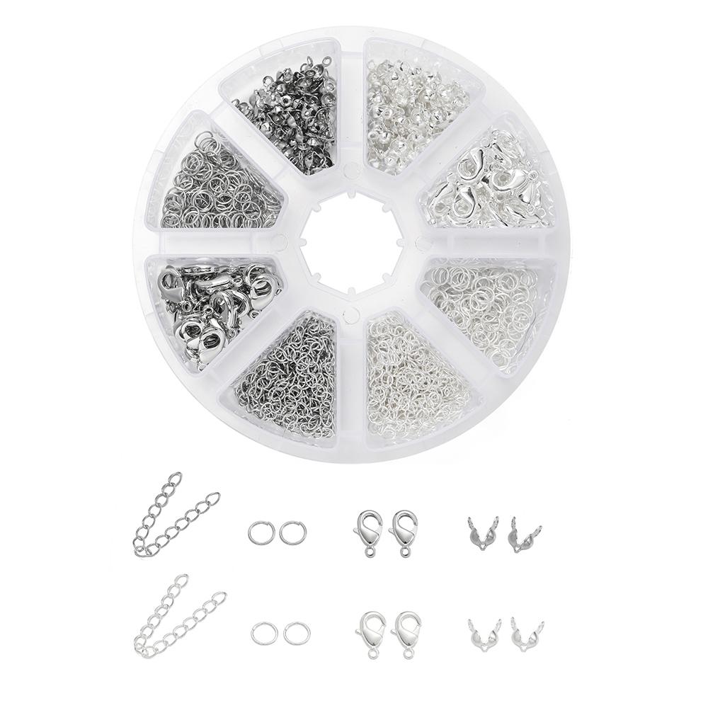 1pcs/lot 14K/18K Gold Plated Lobster Clasps Open Jump Rings Extension Chain For DIY Bracelet Necklace Jewelry Making Accessories