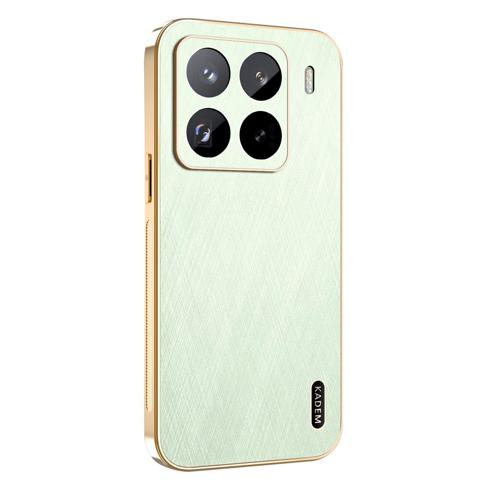 

KADEM Чехол для Xiaomi 15 Pro Гальваническое покрытие Шелковистая текстура ПУ+ТПУ Задняя крышка телефона Green