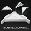 Pack of 12 Plastic 90 Degree Corner Bracket Rack for Secure Cabinet Countertops And Shelf Installation Furniture Support